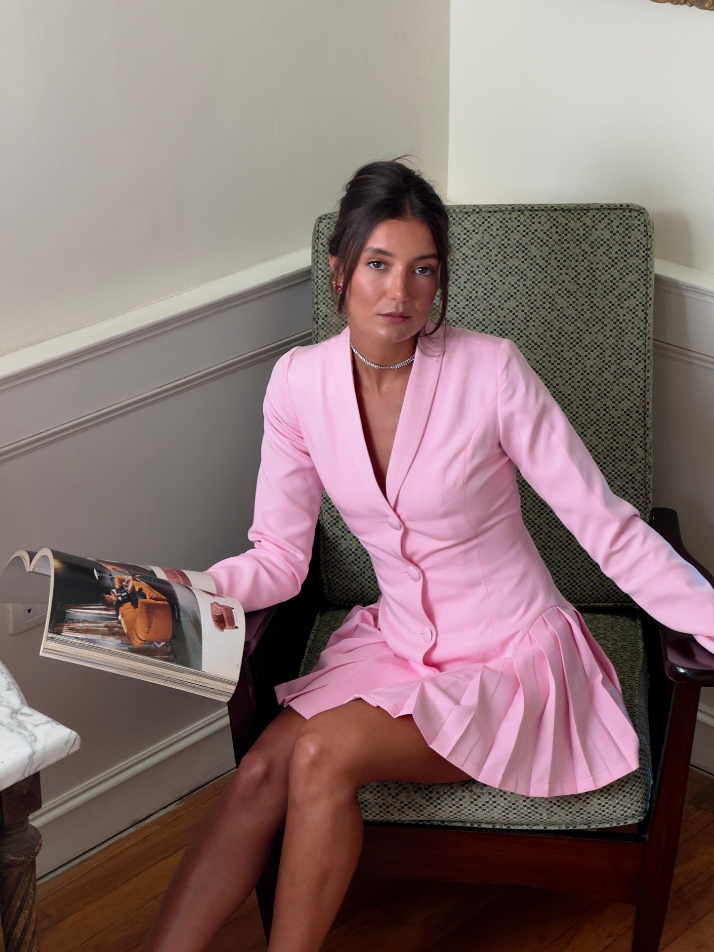 The Pleated Charm - Pink