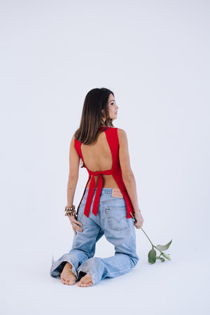 Backstory Top - Red