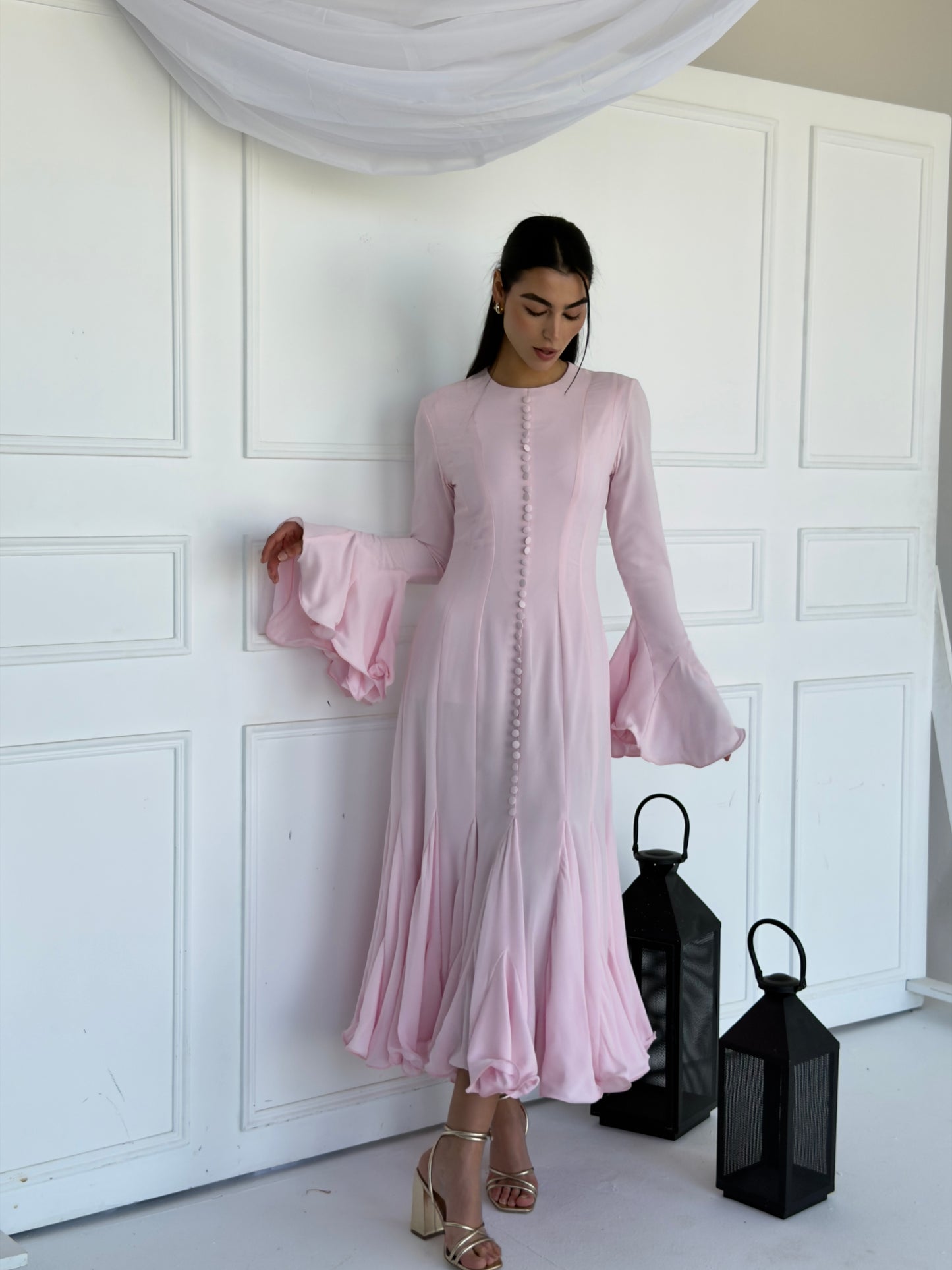 Baby Angel Dress - Rose
